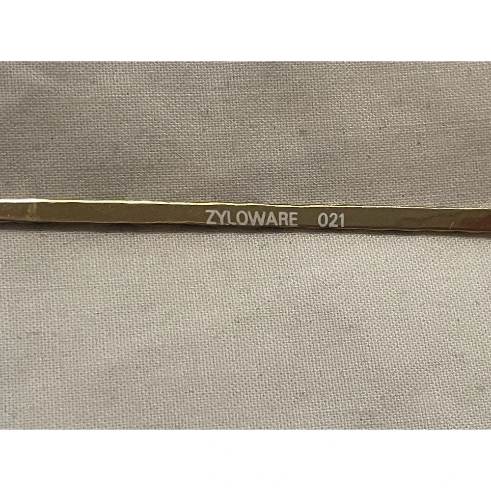 Vintage Balmain‎ Paris 2 Eyeglasses Gold Full Rim Zyloware 021 53[]17-140 France